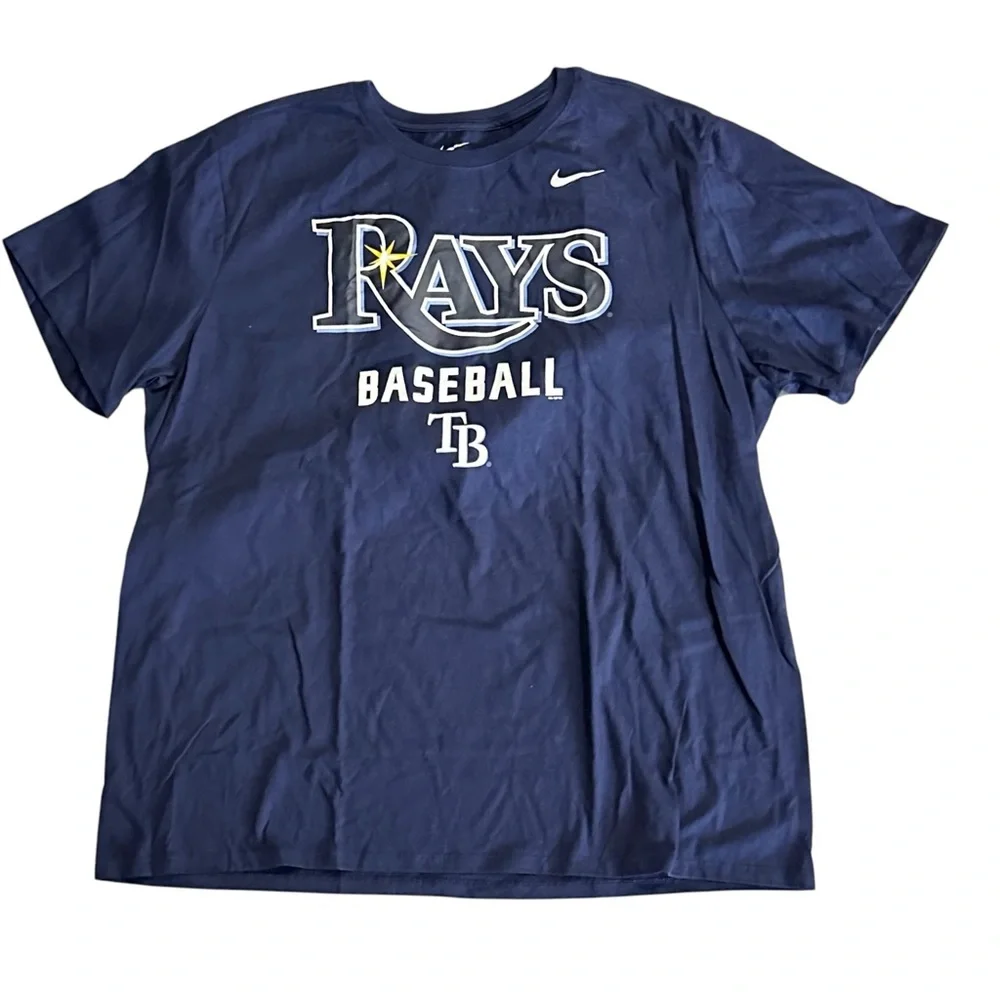 Nike Tampa Bay Rays MLB Baseball Tee – Men’s XXL Navy Blue